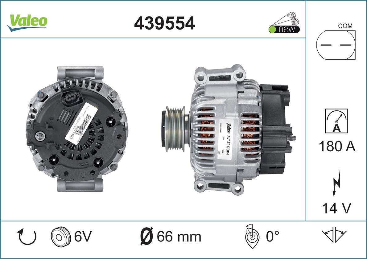 Amazon.com: Valeo 439554 Alternator, 1 Pack : Automotive