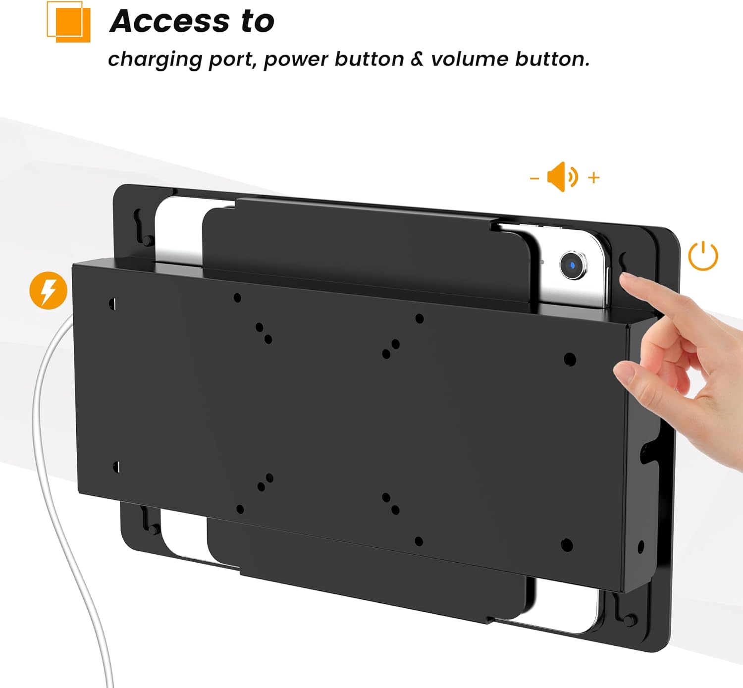 Tablet Wall Mount Compatible with 10.9" iPad 10th, Pro 11" 1 2 3 4, Air 4 5, Air 11"(M2/M3/M4), iPad 11"(A16) - BSW401BA