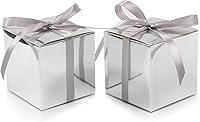 Vista 36 de COTOPHER 60 cajas de regalo pequeñas, cajas de regalo de 2 x 2 x 2 pulgadas, cajas de regalo de papel con cintas, caja de dulces para regalos