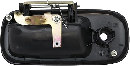 Miniatura 177 de TRQ Manija de la puerta exterior trasera izquierda del lado del conductor negra compatible con Honda Civic 2001-2005