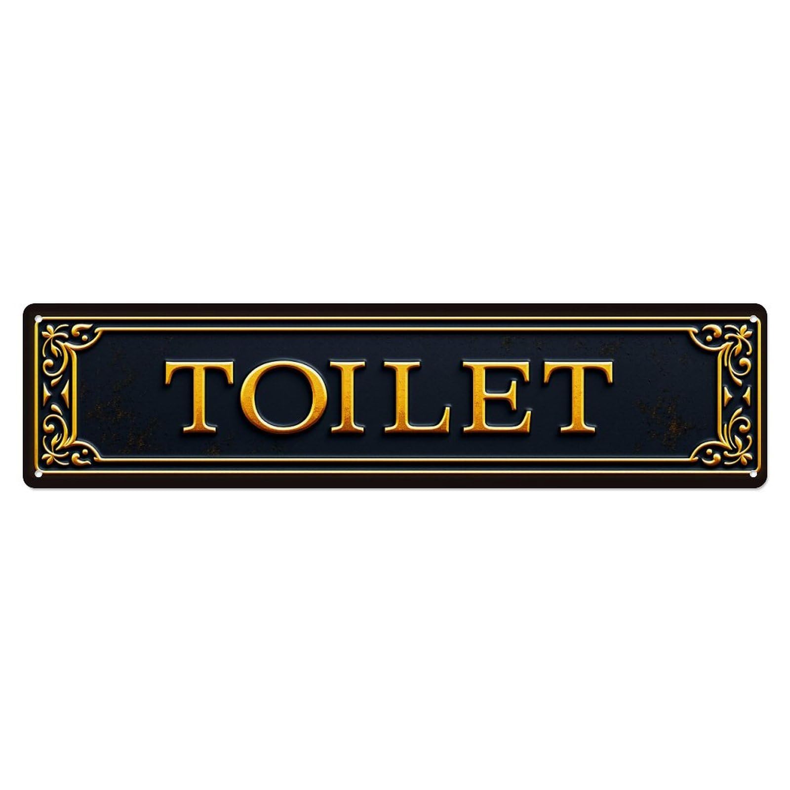 Ornate Gold Frame Sign Text Tin Sign Vintage Metal Poster Retro Bar, Home, Man Cave, Kitchen, Laundry Room Wall Art Decor Gift 4x16 Inch
