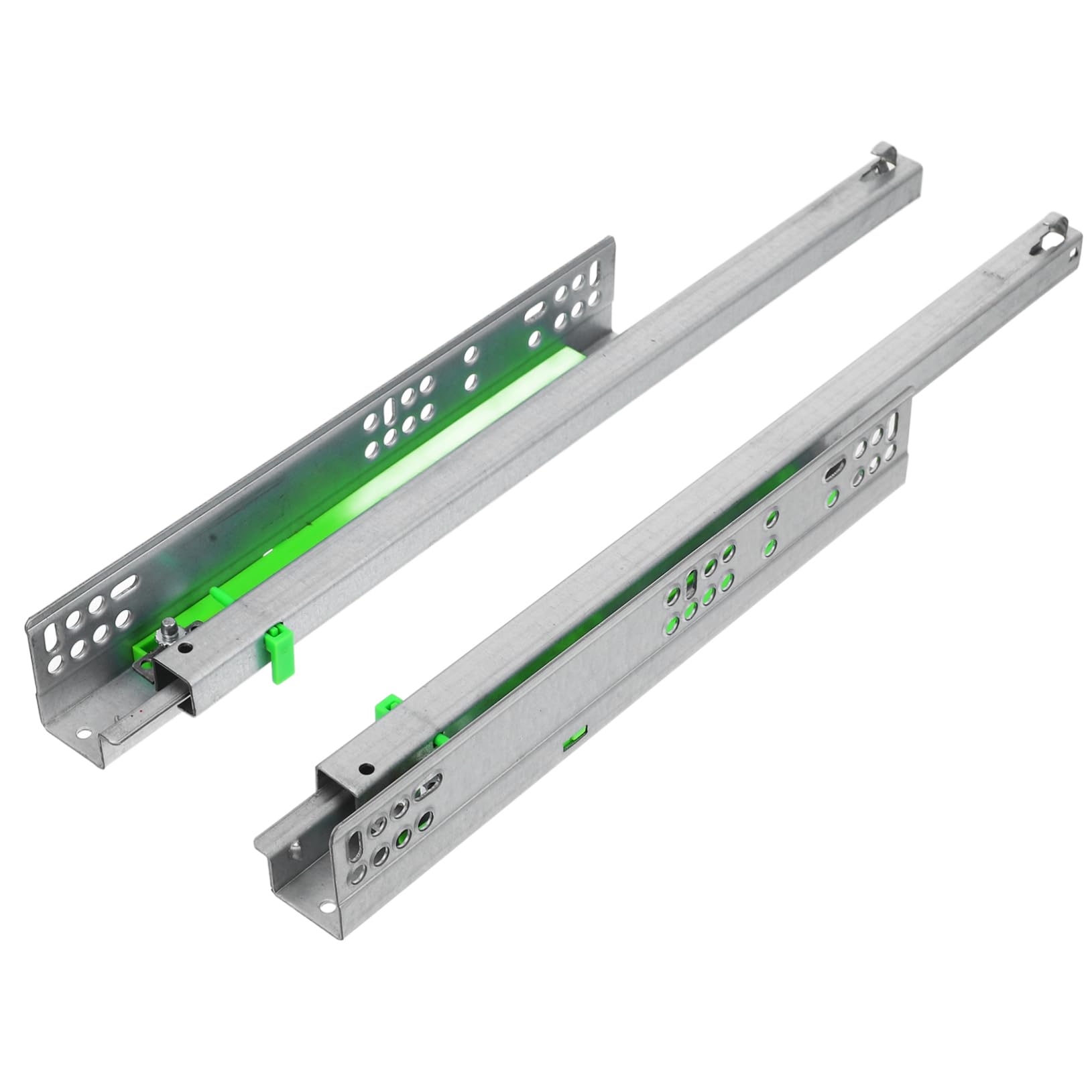 Glissières de tiroir en acier argenté monobloc SEWACC pour rangement de cuisine