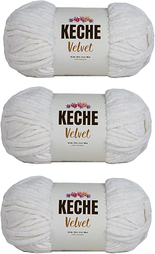 Vista 55 de Hilo de terciopelo Keche para crochet, suave chenilla voluminosa para bebé, manta Amigurumi, 100 gr (121 m) - Turquesa