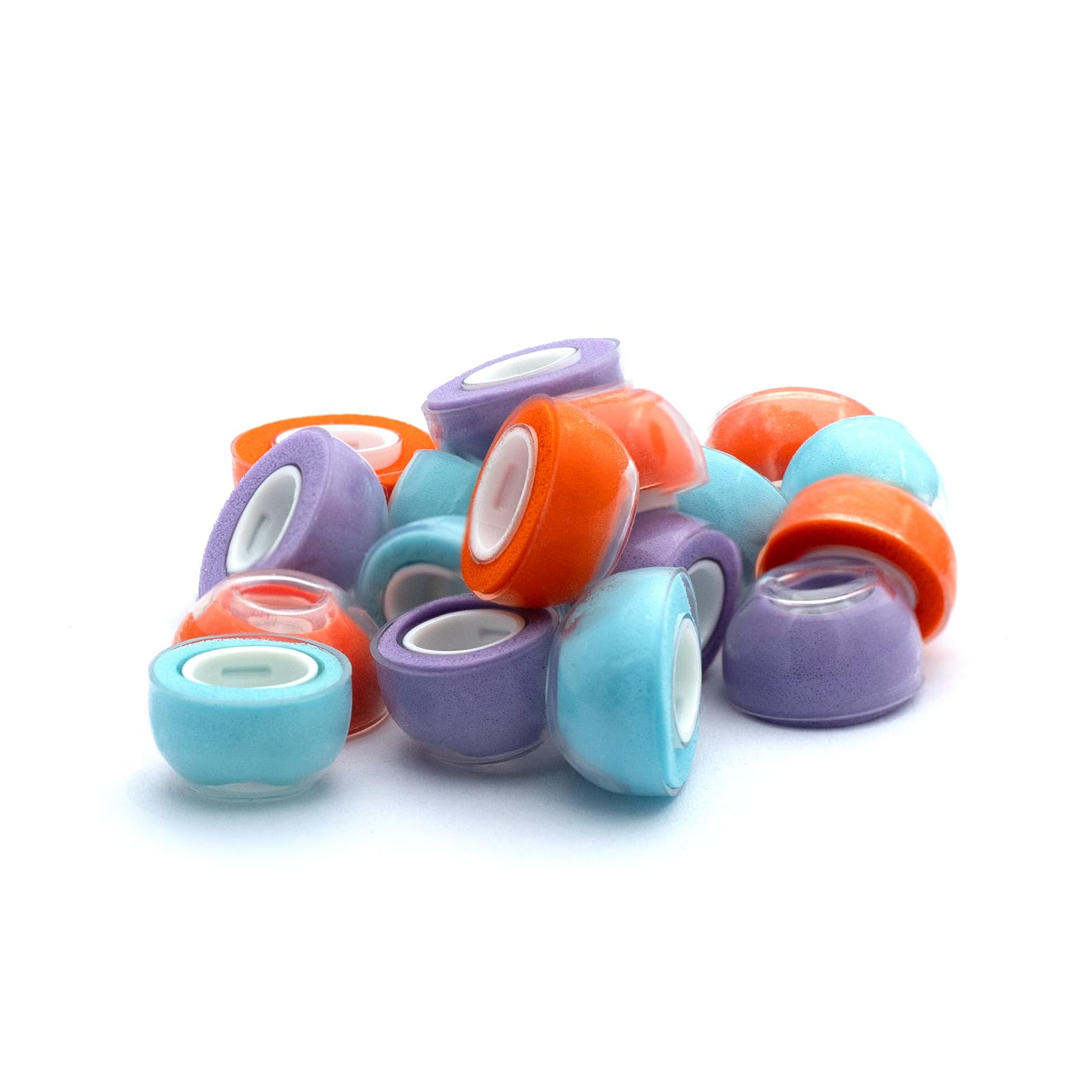 Klowcok Auricolari di ricambio per AirPods Pro 3 (3a generazione 2025), punte in memory foam con silicone morbido di alta qualità, cuscinetti antiscivolo (S/M/L) (viola)