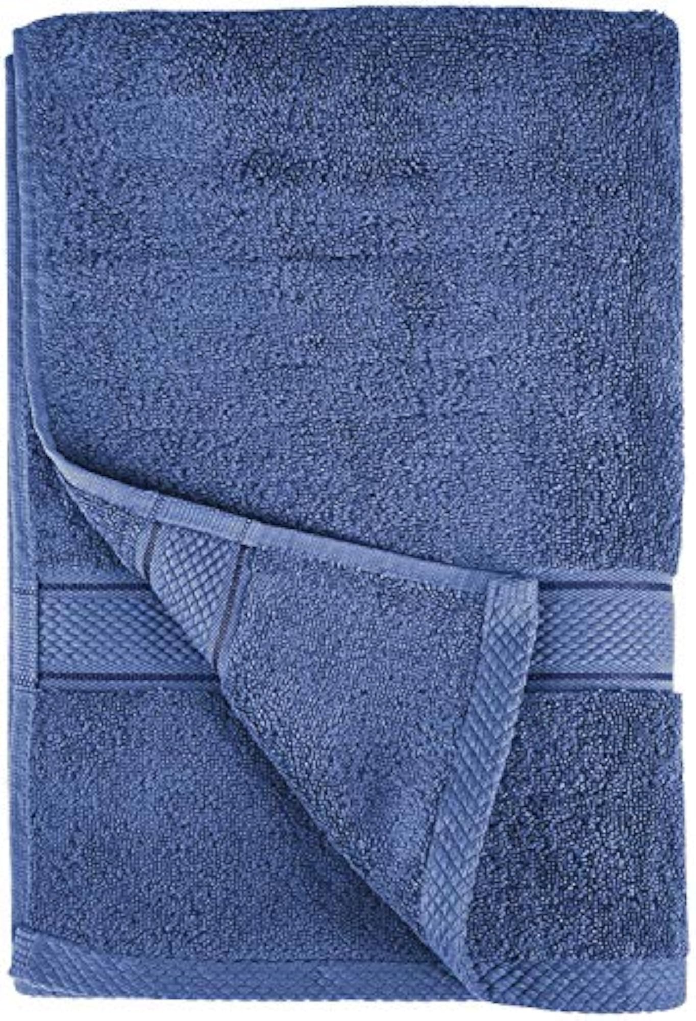 Luxurious 6 Pcs Terry Cotton Towel Set, Sky Blue