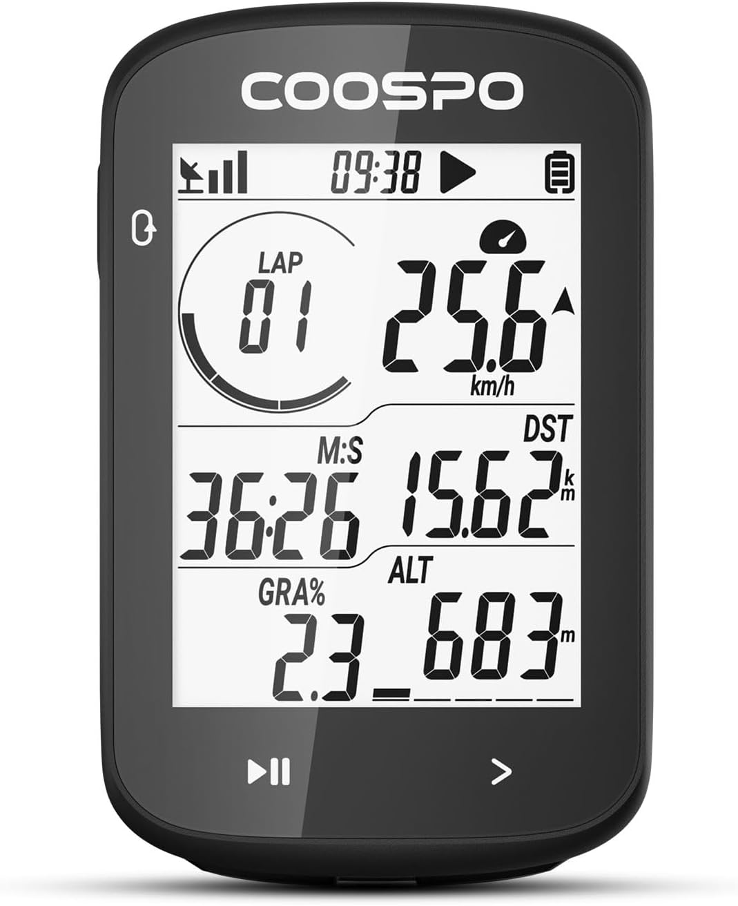 COOSPO CS300 Ciclocomputador GPS - Pantalla Retroiluminada 2,6" - Duración Batería 40H - IPX7 - BLE5.0/Ant+ 1 COOSPO CS300 Computadora Bicicleta, Ciclocomputador Bicicleta GPS 40 Horas Batería Duración con Pantalla LCD de 2,6’’ Pulgadas con Retroiluminación, IPX7, Admite BLE5.0/Ant+ - ¿Vale la pena?