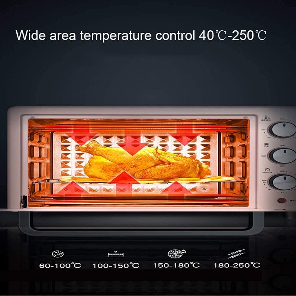 22L Mini piekarnik, regulowana temperatura domowego pieczenia wielofunkcyjny w pełni automatyczny piekarnik elektryczny (niebieski)
