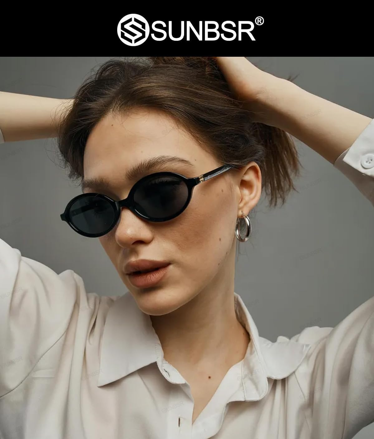 Retro Oval Sunglasses for Women Men Trendy Round Tortoise Sun Glasses 90s Vintage Shades - Image 4