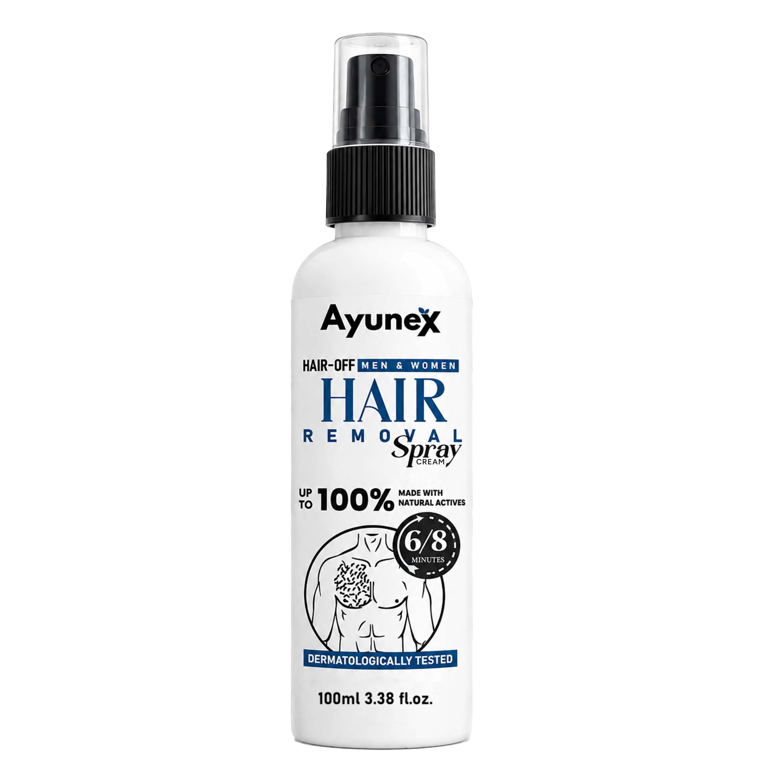 Hair Removal Cream Spray for Men & Women For Sensitive Skin - | Pain free Suitable for Legs, Underarms, BikinI, Arms | Long Lasting Smoothness | Dermatologically Tested-image-42