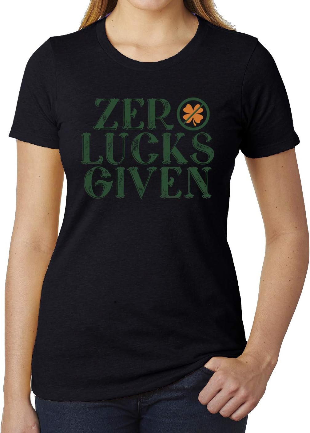 Zero Lucks Given Women's Tees, Women's Graphic T-Shirts, Funny Nice Shirts!
