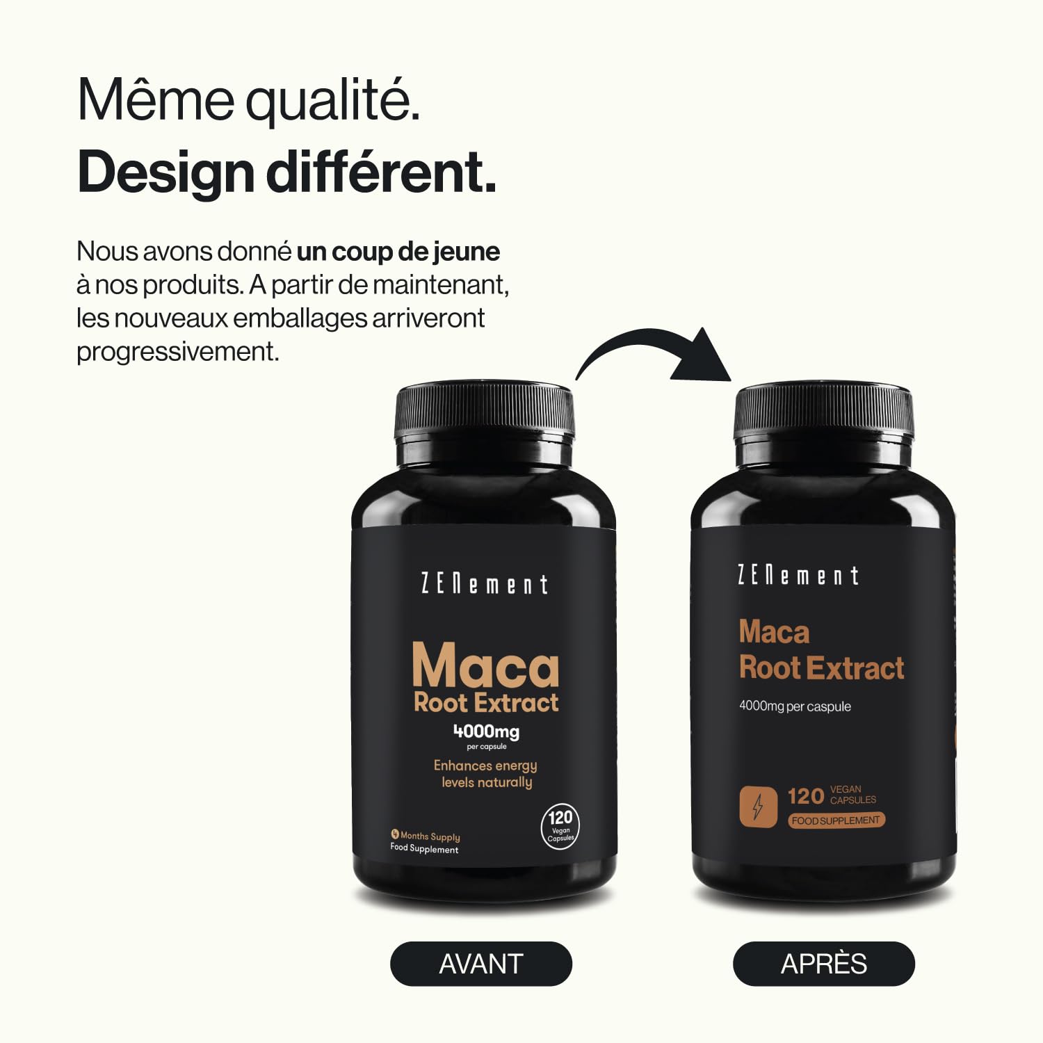 Extrait De Racine De Maca Du Pérou – 4000 Mg Par Dose, 120 Gélules, Concentré Pour L'énergie Et La Vitalité, Neuf