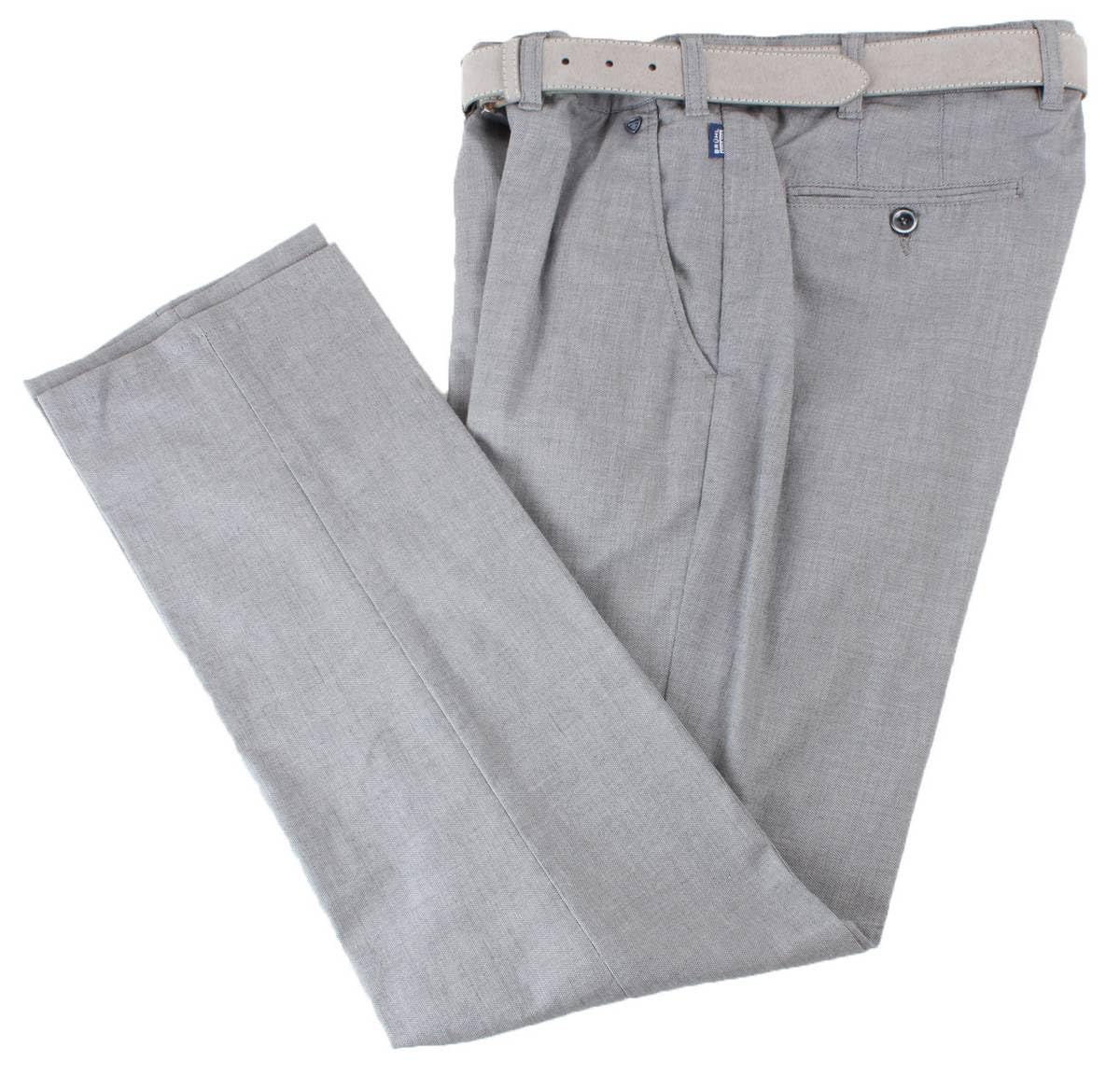 Bruhl Mens London GB Royal Twisted Luxury Chinos - Grey - W36 L30