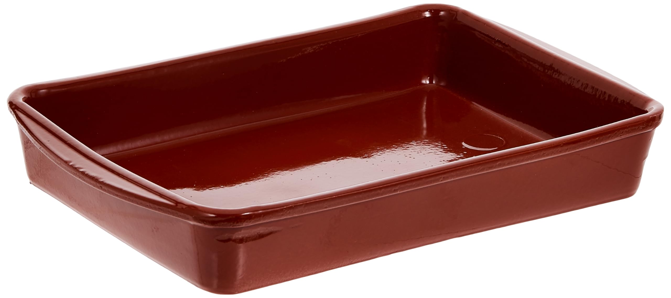 Brown Clay Deep Rectangular Plate 32 cm