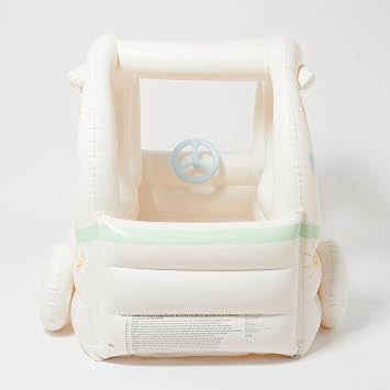 SUNNYLiFE Kids Inflatable Playhouse - Summer Sundae Multi. This Inflatable Cubby with 3 x Inflatable Ice Creams, and Perfect for Indoor or Outdoor Play, Up to 66 lbs