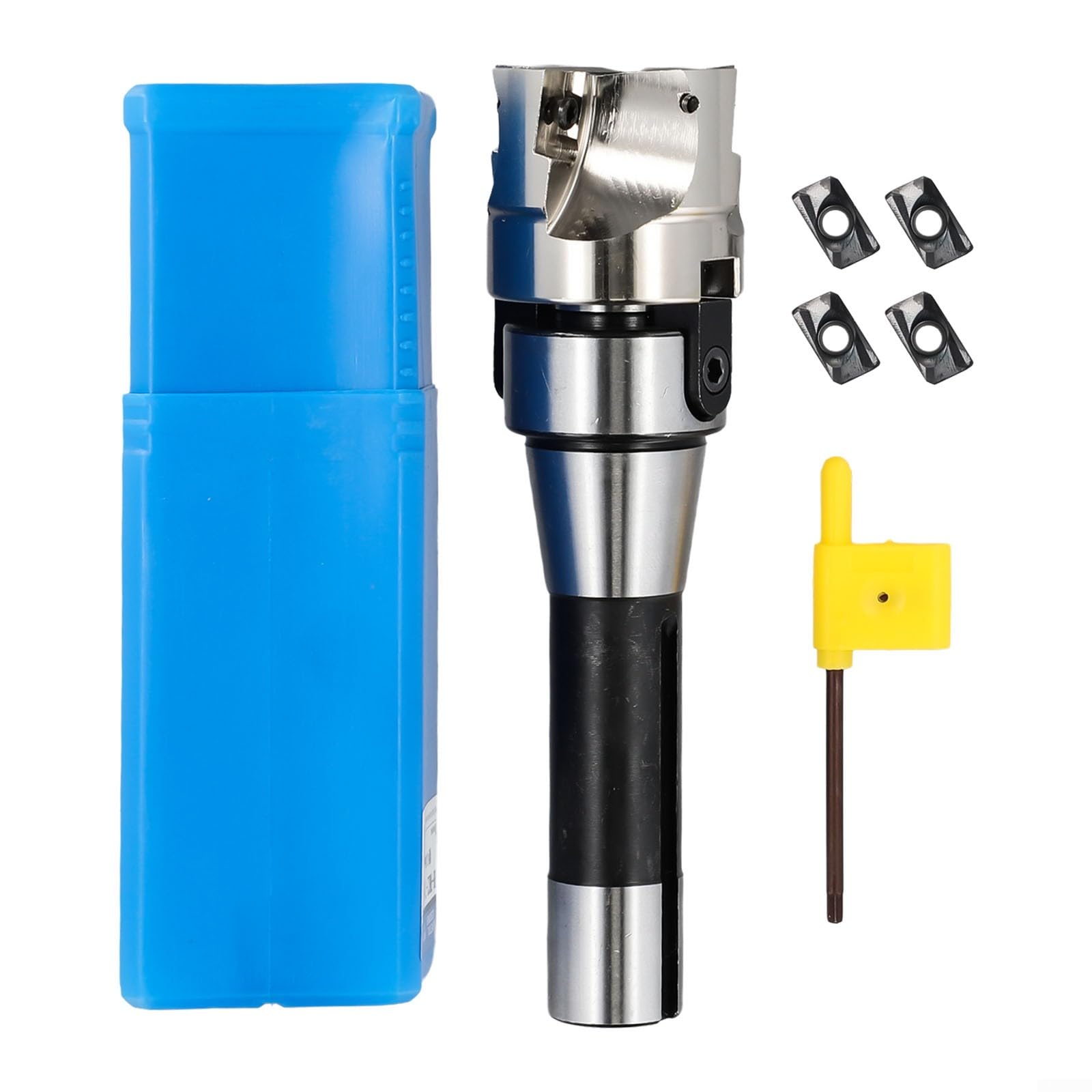 R8 FMB22 Arbor 400R 50MM Face Milling Cutter + 4x APMT1604 Inserts, Suitable for All Types of Work