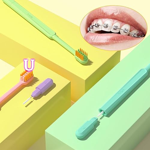 Miniatura 4 de Y-Kelin Cepillo de dientes de ortodoncia 2IN1 con cepillo interdental