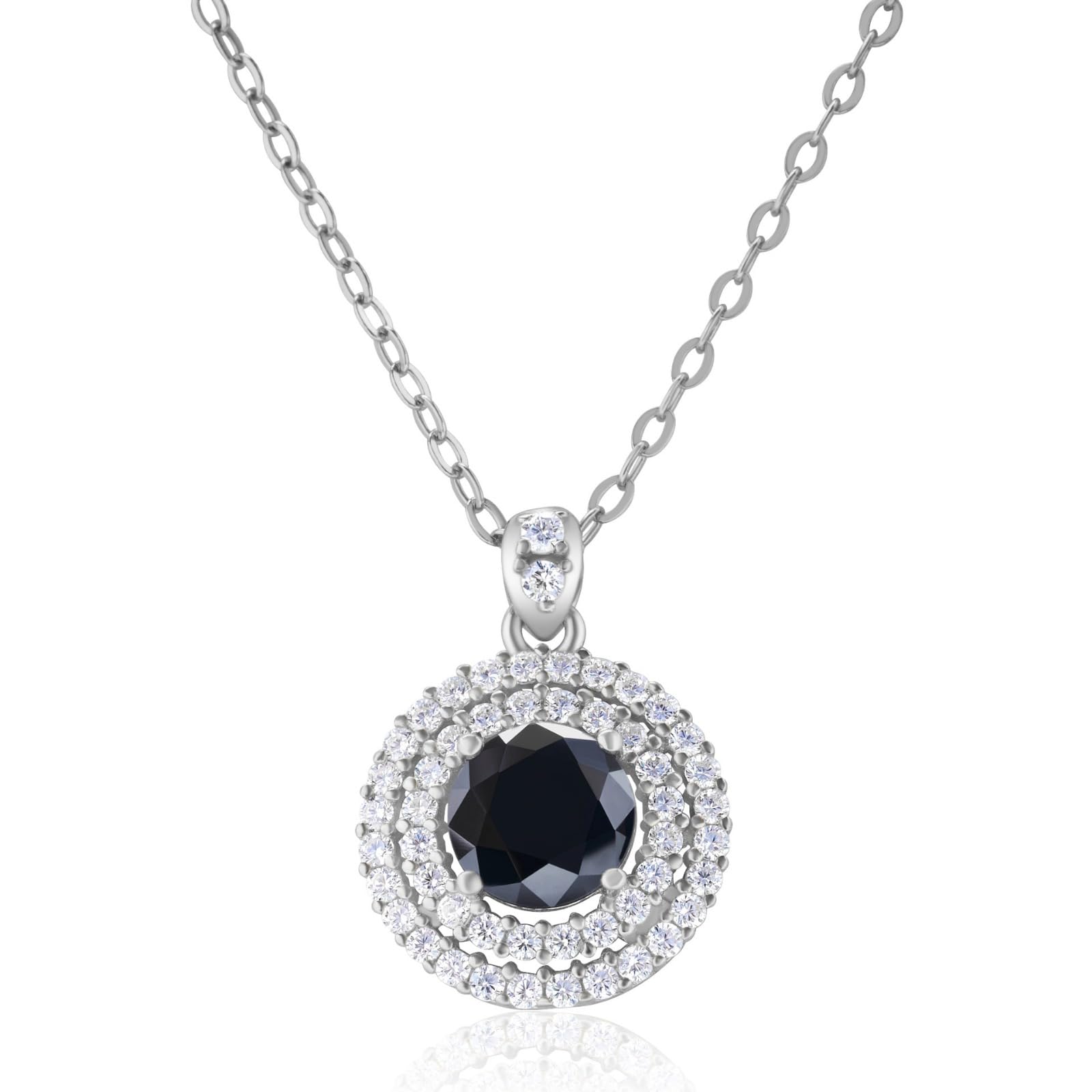 Collier moissanite de couleur D en argent sterling haut de gamme - 2