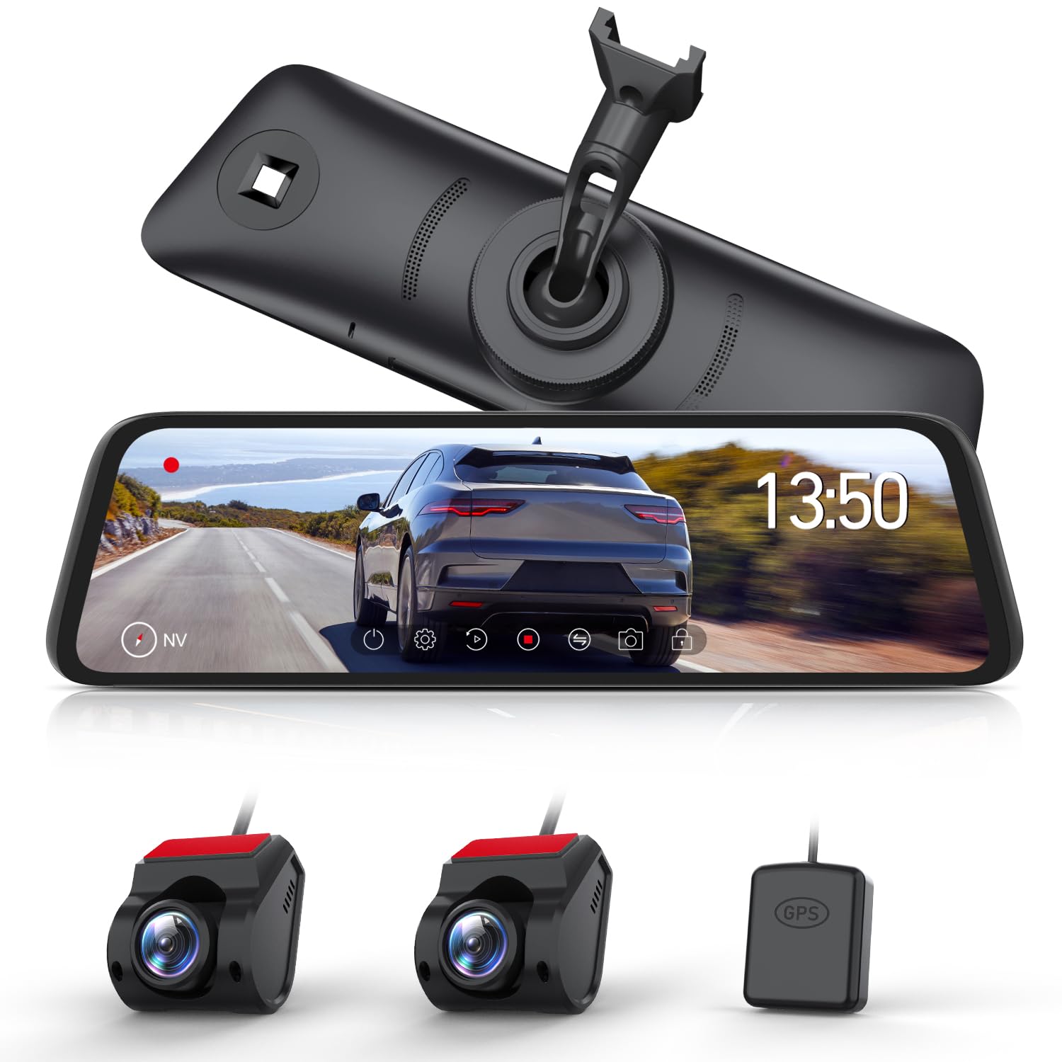 Amazon.co.jp: AUTO-VOX 爆光ドライブレコーダー ミラー型 純正交換