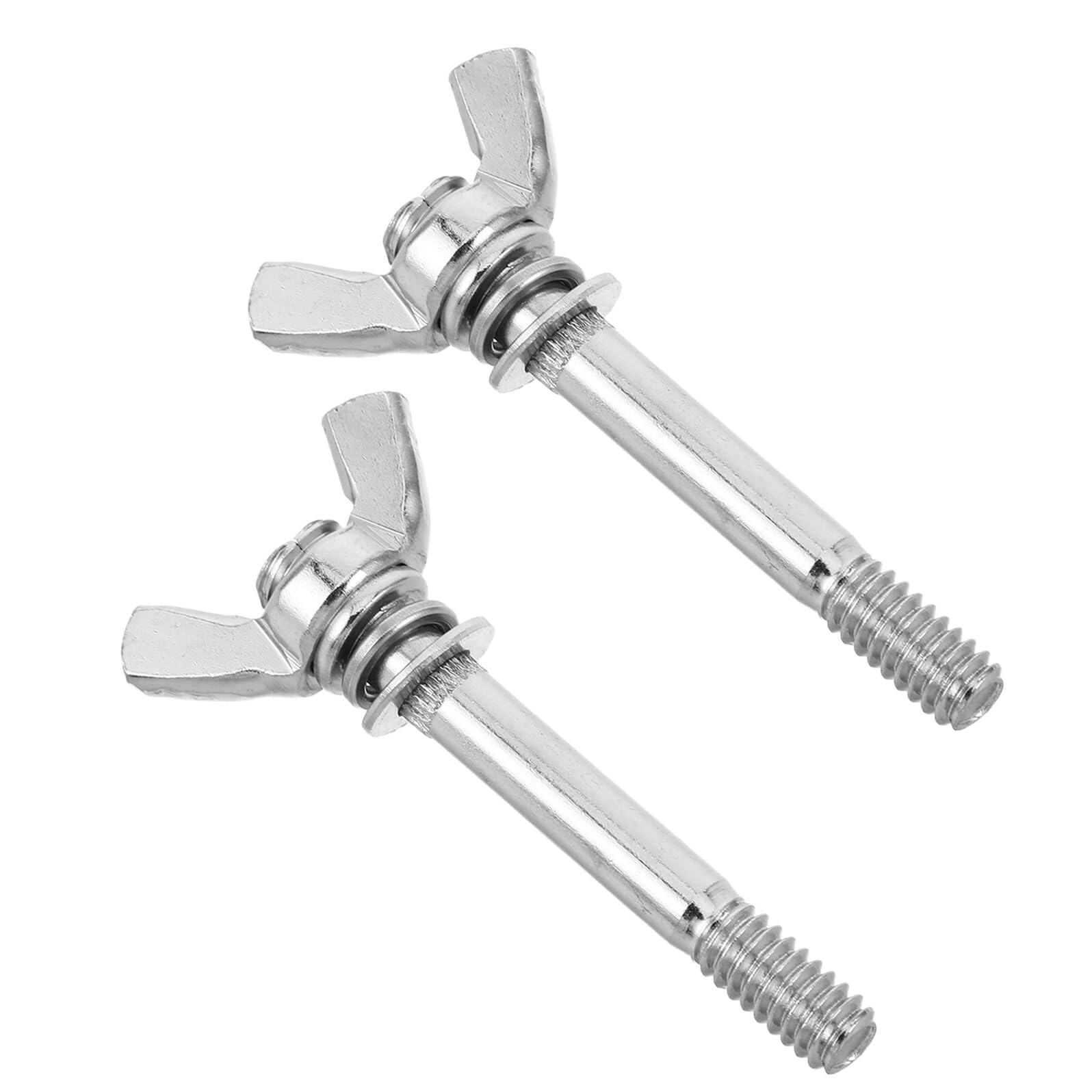 KOCKSHION 2pcs Stilt Screw Bolts Butterfly Wing Bolts for Drywall Stilts Rubber Pad Mounting Heavy Duty Hardware for Construction Ceiling Work