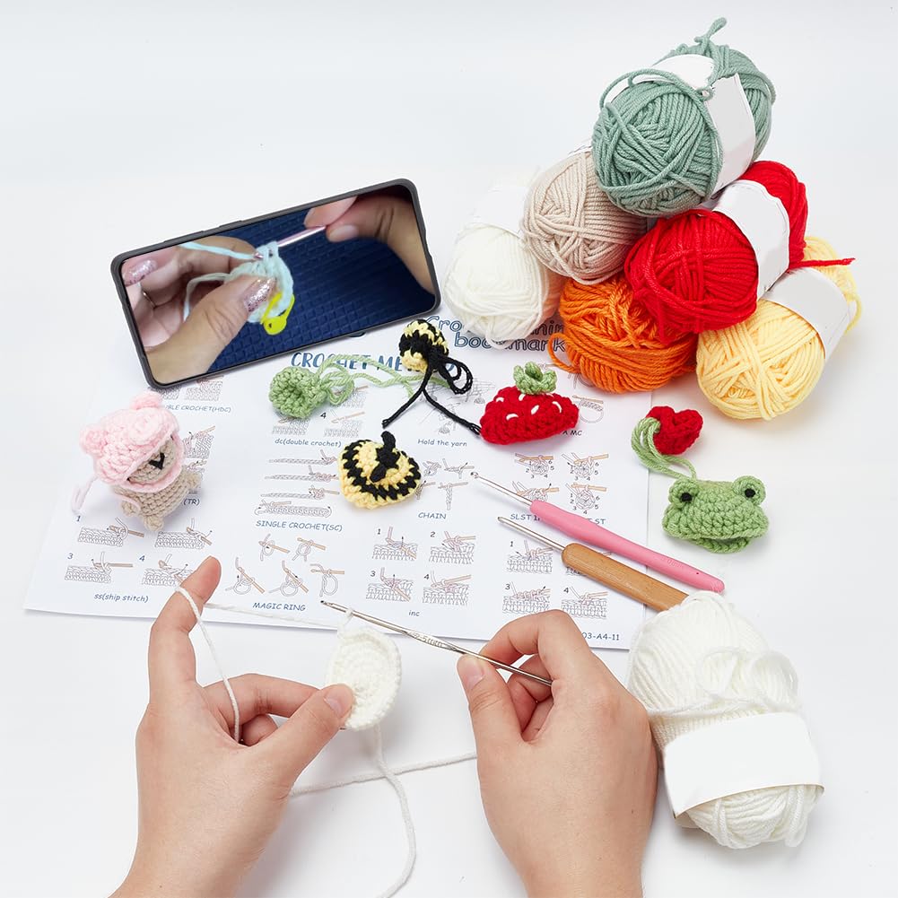KIT COMPLETO ALL'UNCINETTO per principianti, kit all'uncinetto frutta