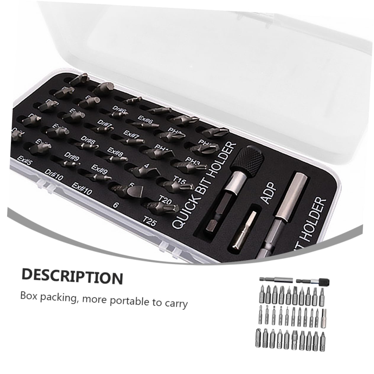 Set di estrattori per bulloni danneggiati, Set Completo da 33 Pezzi con Punte da Trapano contropunta, estrattori per Una Facile rimozione delle Viti
