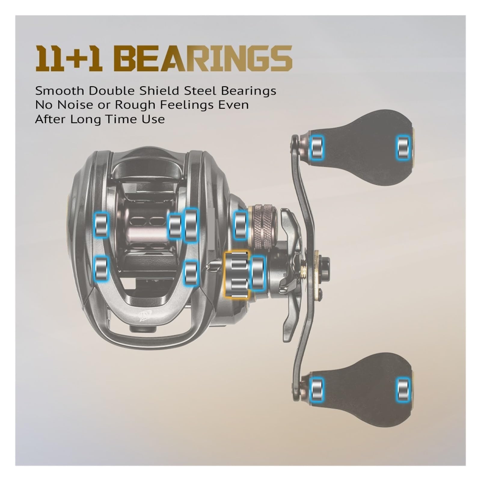 Kołowrotek Castingowy 5,4/7,2, 11+1BB, Do Połowu Na Morzu I Łodzi GłAdki, WytrzymałY, Lekki