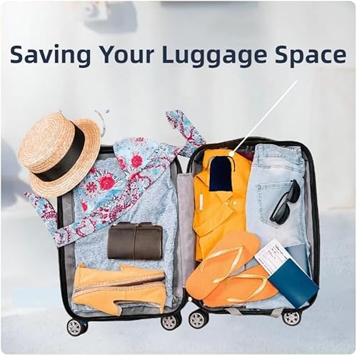 Miniatura 8 de Jron Almohada inflable de viaje de terciopelo suave, tamaño portátil, lavable, para tren, coche, oficina, avión para dormir (azul marino)