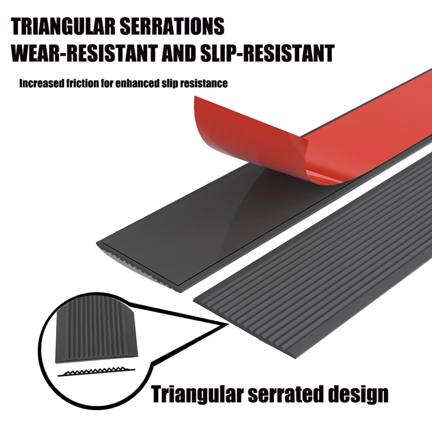 Tira antideslizante para peldaños de 1 m, autoadhesiva, 8 cm de ancho, para seguridad en interiores y exteriores