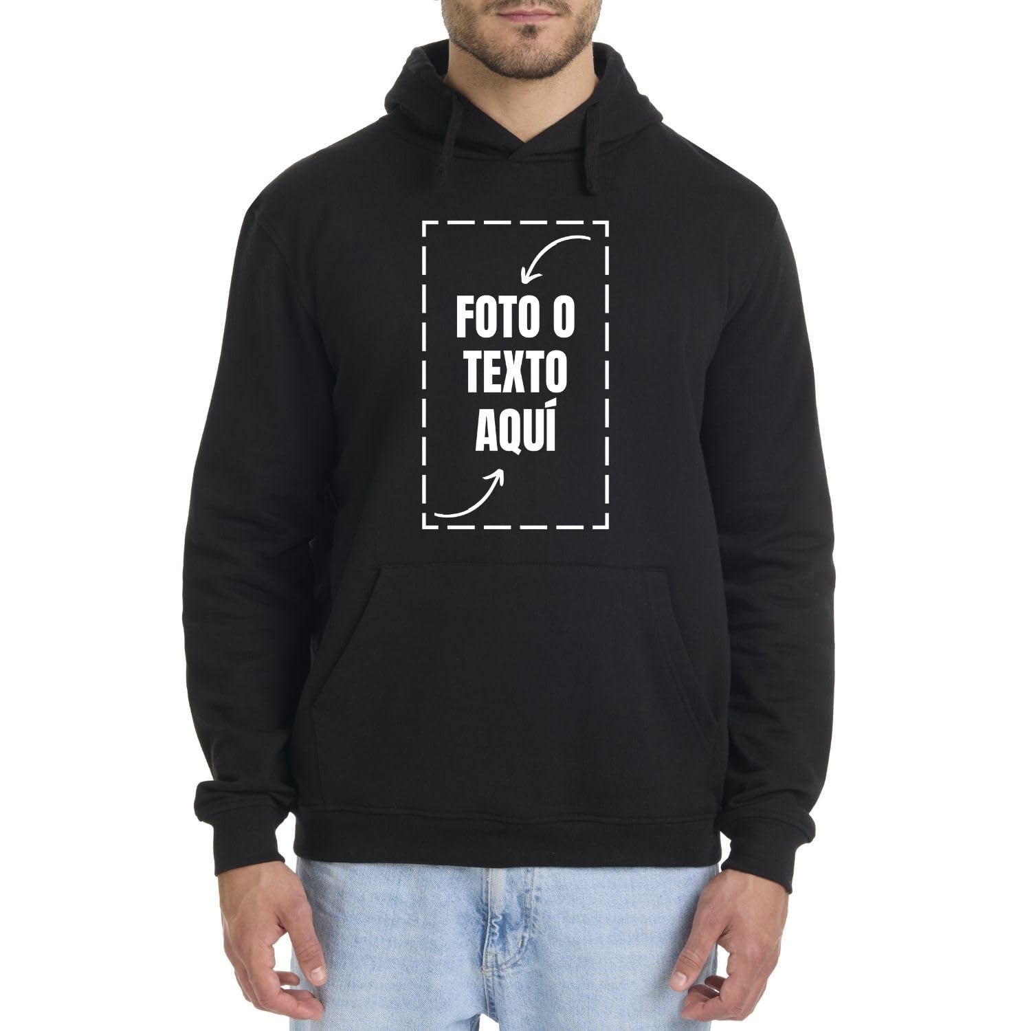latostadora Sudadera Personalizada Hombre Mujer - Sudaderas Personalizadas Capucha - Sudaderas para Personalizar - Sudadera Personalizable por Delante y Detras - Personalised Hoodie Regalo