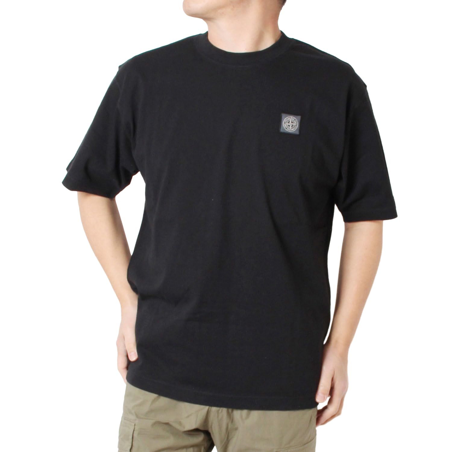 [ストーンアイランド] 26SSモデル コンパスパッチ Tシャツ レギュラーフィット【V0029 BLACK】 L1S152100030 S0115 V0029 [並行輸入品] [ストーンアイランド]