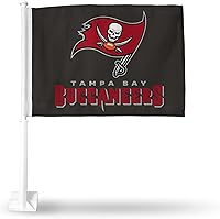 Vista 25 de Rico Industries NFL Double Sided Car Flag - 16" x 19" - Strong Pole That Hooks onto Car/Truck/Automobile