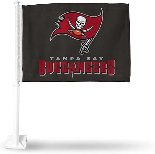 Vista 57 de Rico Industries NFL Double Sided Car Flag - 16" x 19" - Strong Pole That Hooks onto Car/Truck/Automobile