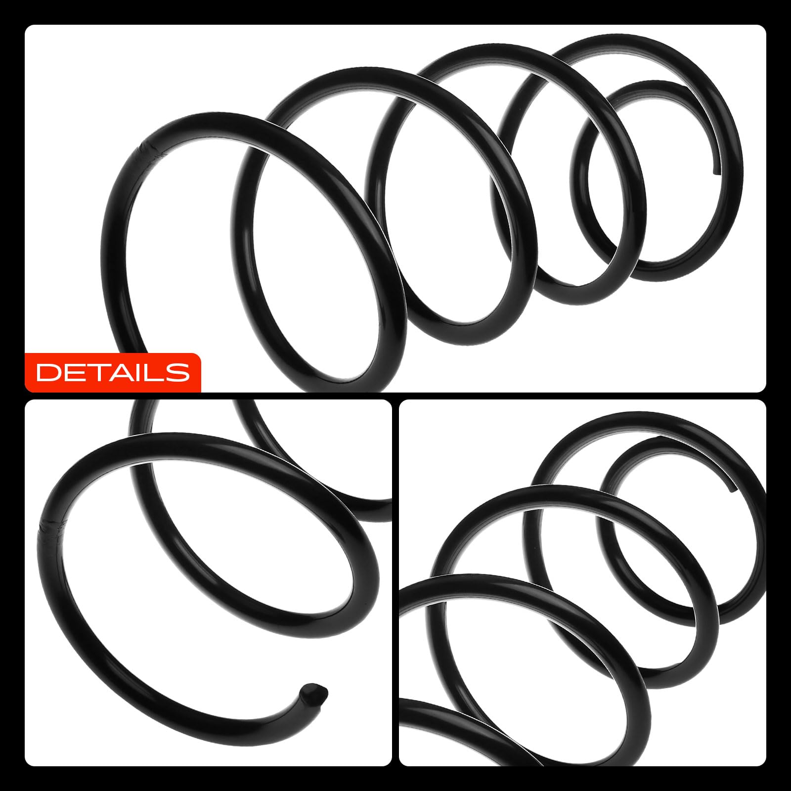 Frankberg 4 muelles de suspensión para el eje delantero y el eje trasero. | Compatible con: Serie 3 Coupé E92, Serie 1 E81, Serie 1 Coupé E82, Serie 1 E87