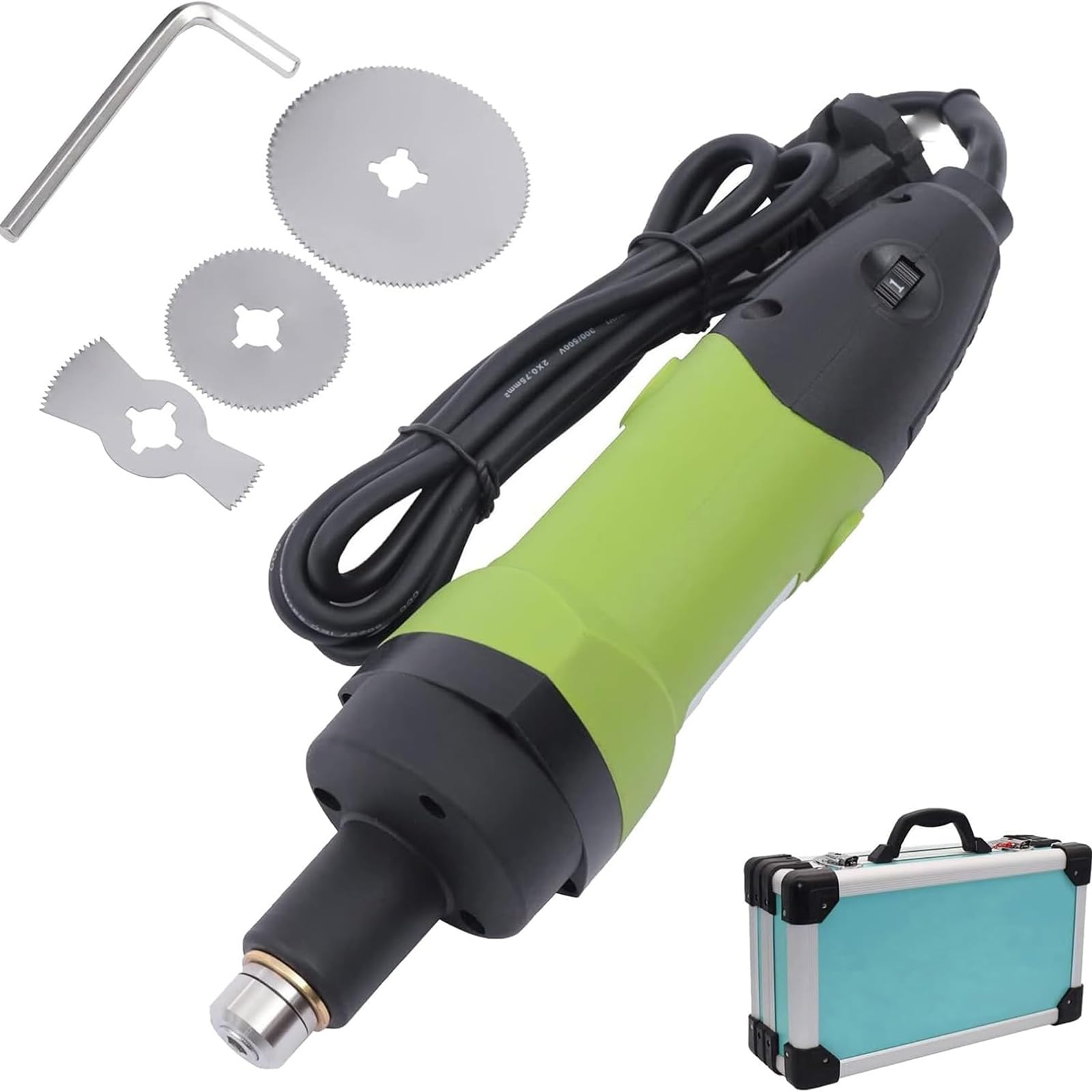 Cortador de yeso médico, sierra eléctrica de extracción de yeso con 3 cuchillas, diseño de seguridad, 6 velocidades ajustables y oscilación de 12500 rpm, ideal para hospitales y clínicas