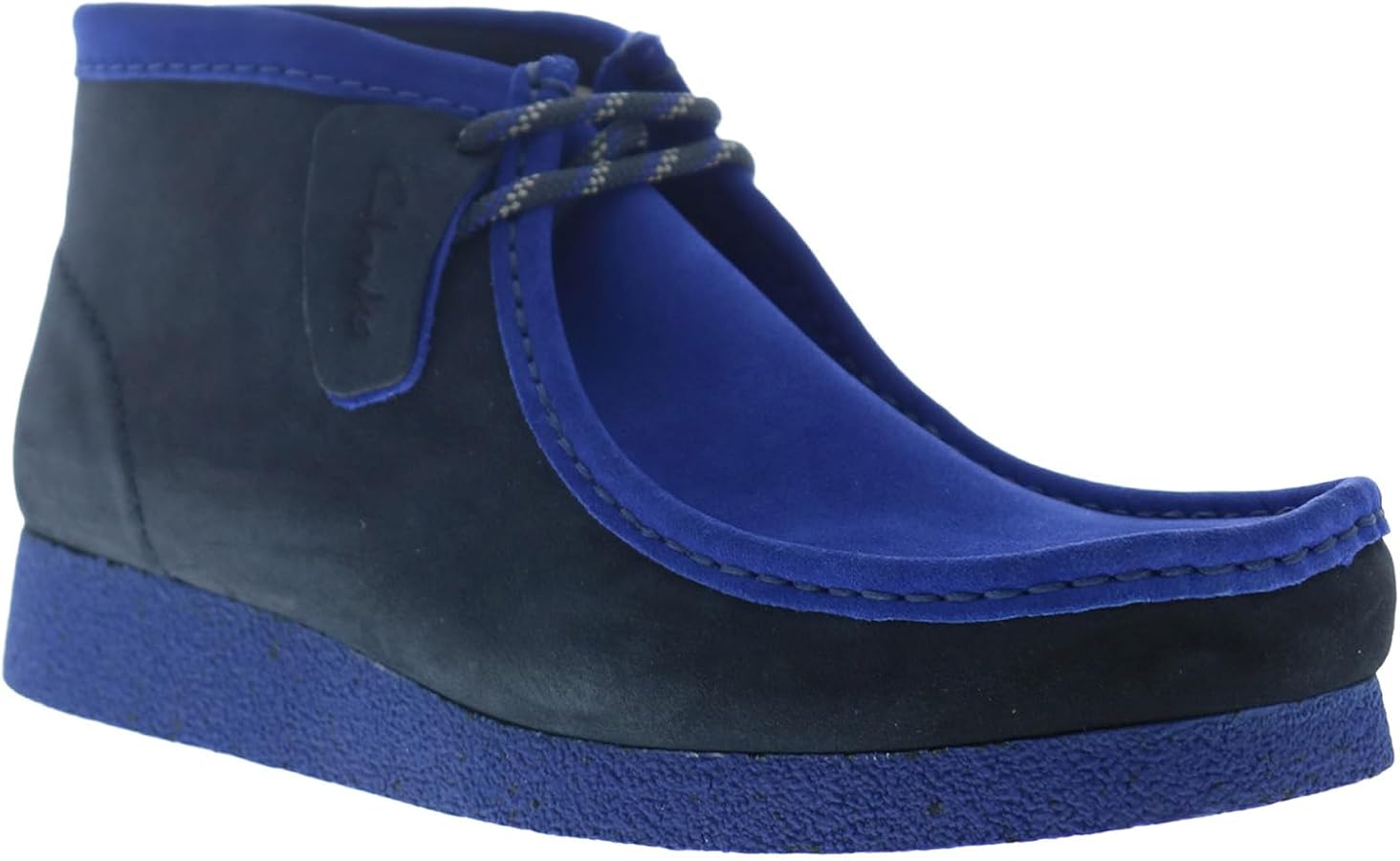 Amazon.com | Clarks Men's Wallabee Evo Boot Navy Combi Suede