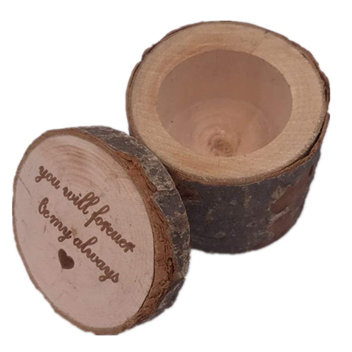 Elegante Scatola per FEDI Nuziali, portafedi Nuziali, Scatola Rustica per FEDI, Stampata in Legno