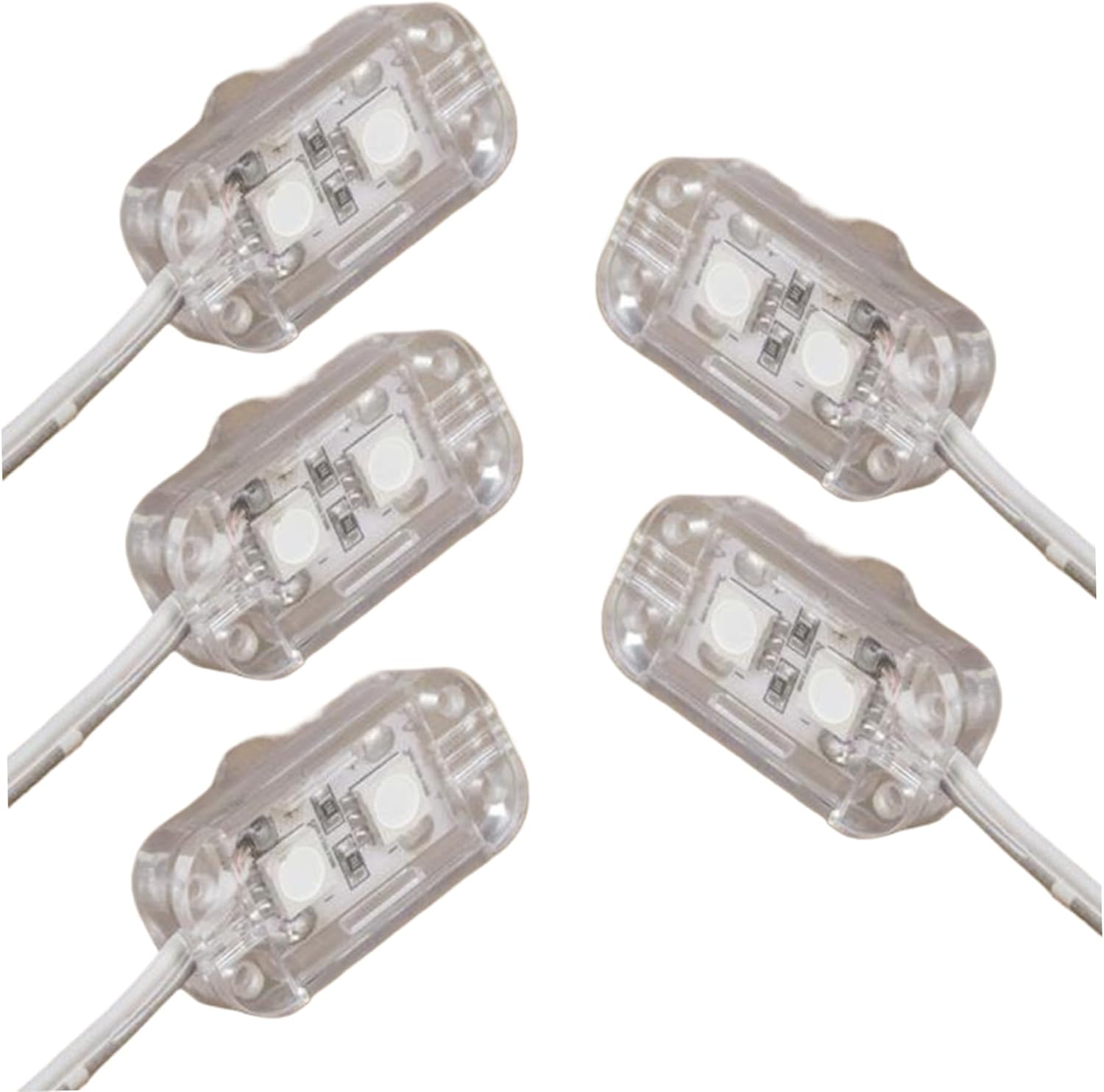 Replacement Lights for Inflatables|LED Module, Waterproof 5led Inflatable Light Strip, Plastic Small LED Light with 9.8ft Cable for Yard Holiday Inflatables, Christmas Blowups