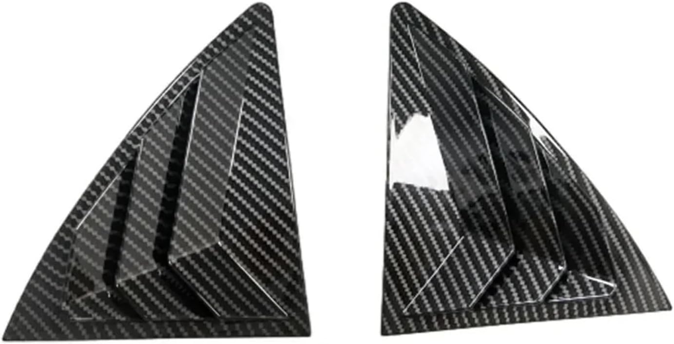 FF Compatible for C-orolla 2007-2013 Car Rear Window Louver Shutter Cover Exterior Side Vent Trim Sticker Scoop ABS Accessories