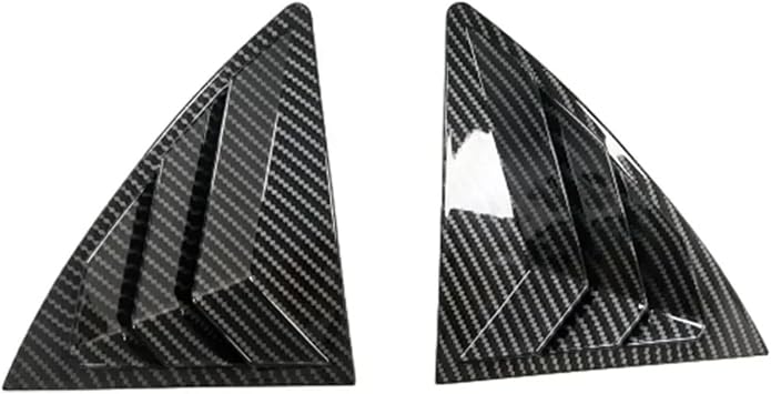 for Toyota Corolla 2007-2013 Car Rear Window Louver Shutter Cover Exterior Side Vent Trim Sticker Scoop ABS Accessories