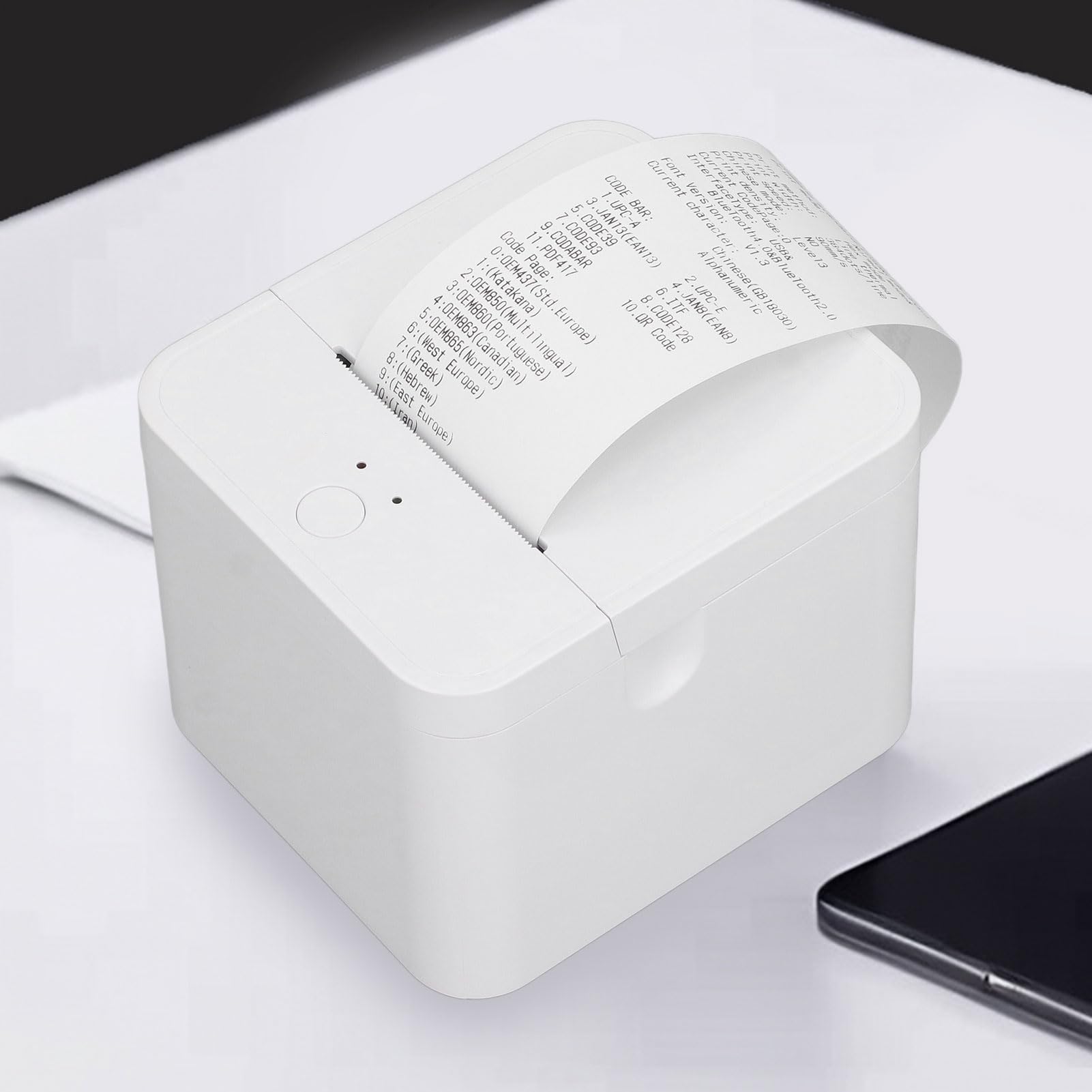 Elprico Bluetooth Bondrucker 58mm, Tragbarer Thermo-Belegdrucker für Einzelhandel und Logistik, 90mm/s Druckgeschwindigkeit, Kompatibel mit Windows Android Linux