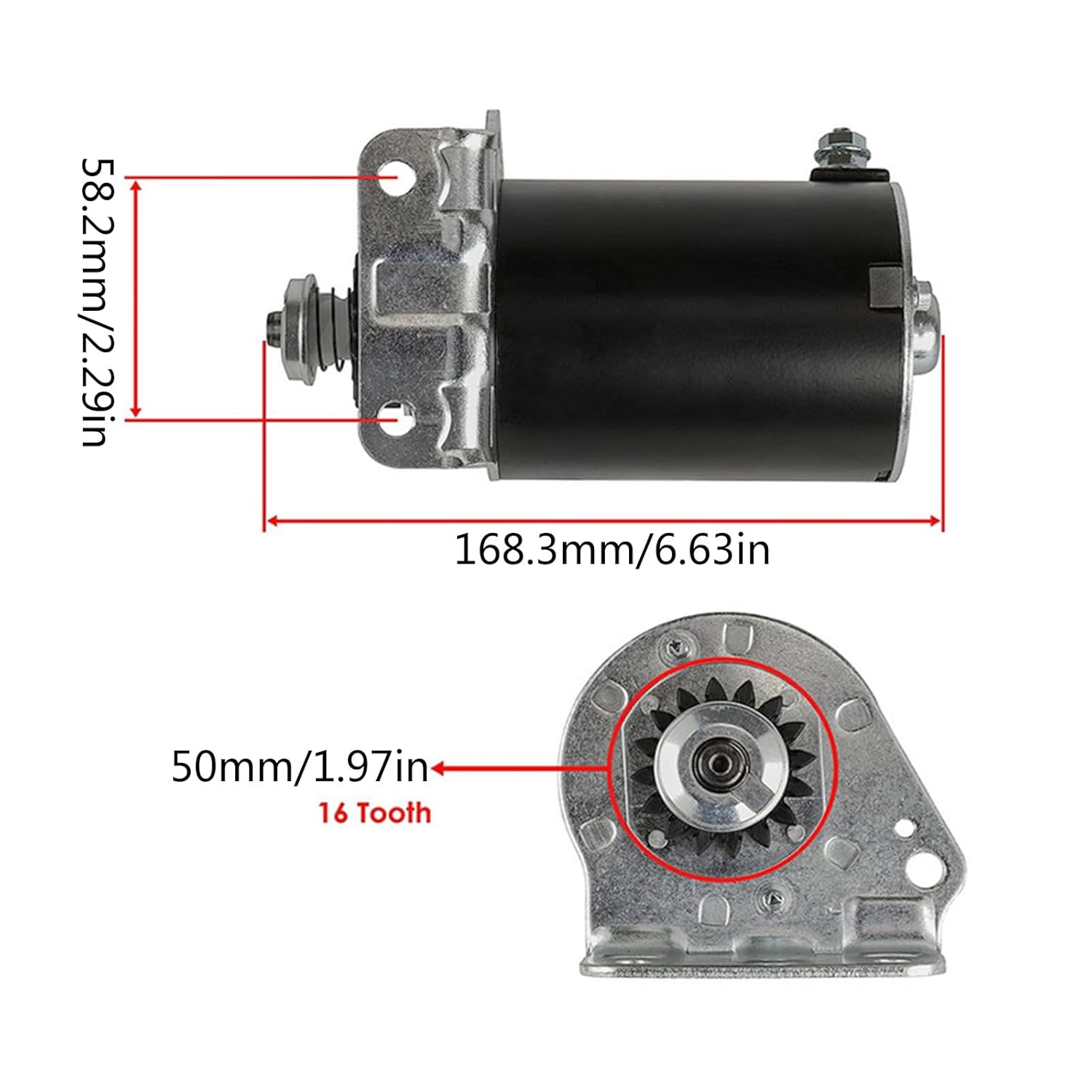Upgraded Grass Trimmer Starter Motor Mower 391423 Replacement Efficient Replacement for Engines Engine