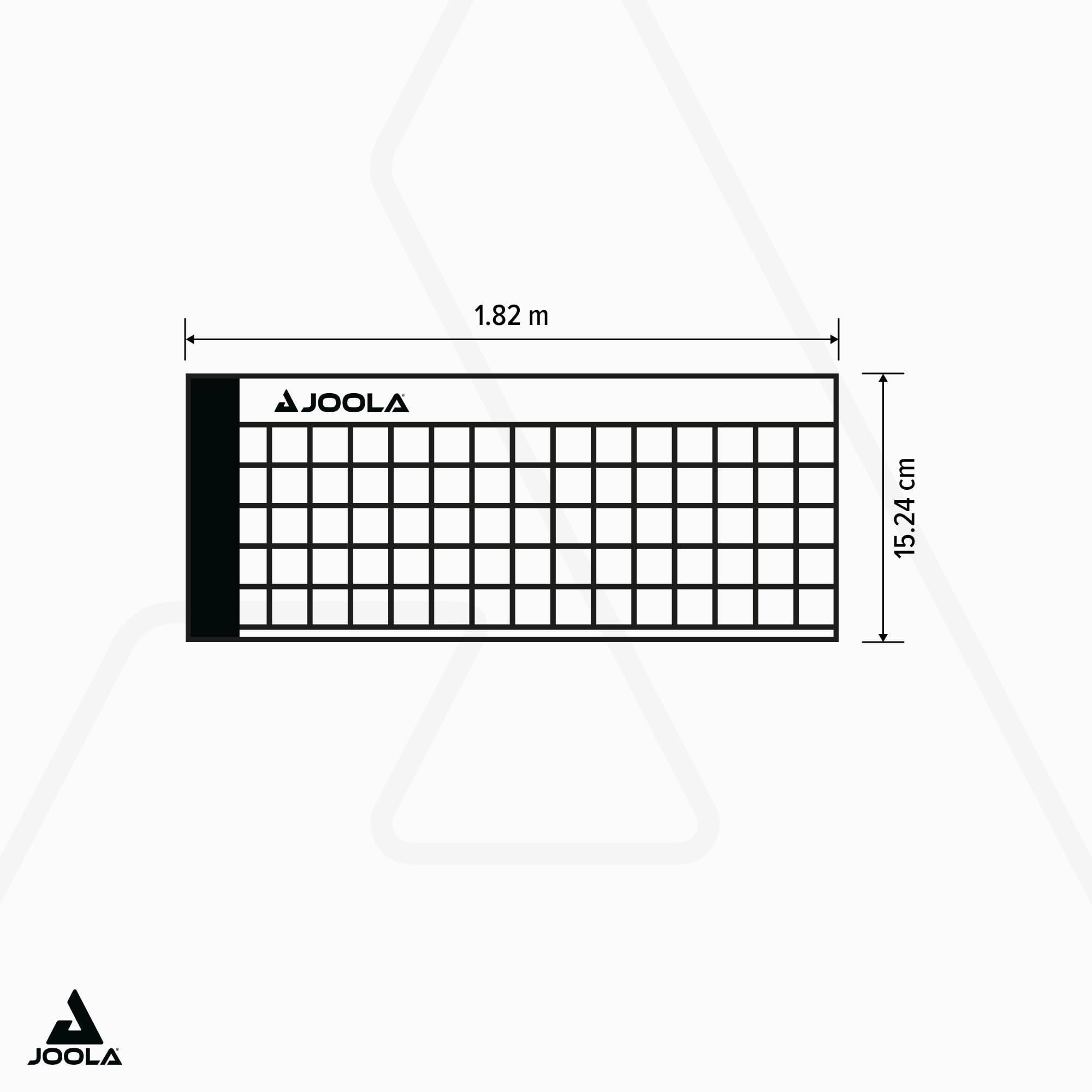 JOOLA Avanti Tischtennisnetz – höhenverstellbares Netz mit Metallgarnitur & Schnellmontage (Dark-Grey) (Packung mit 2)