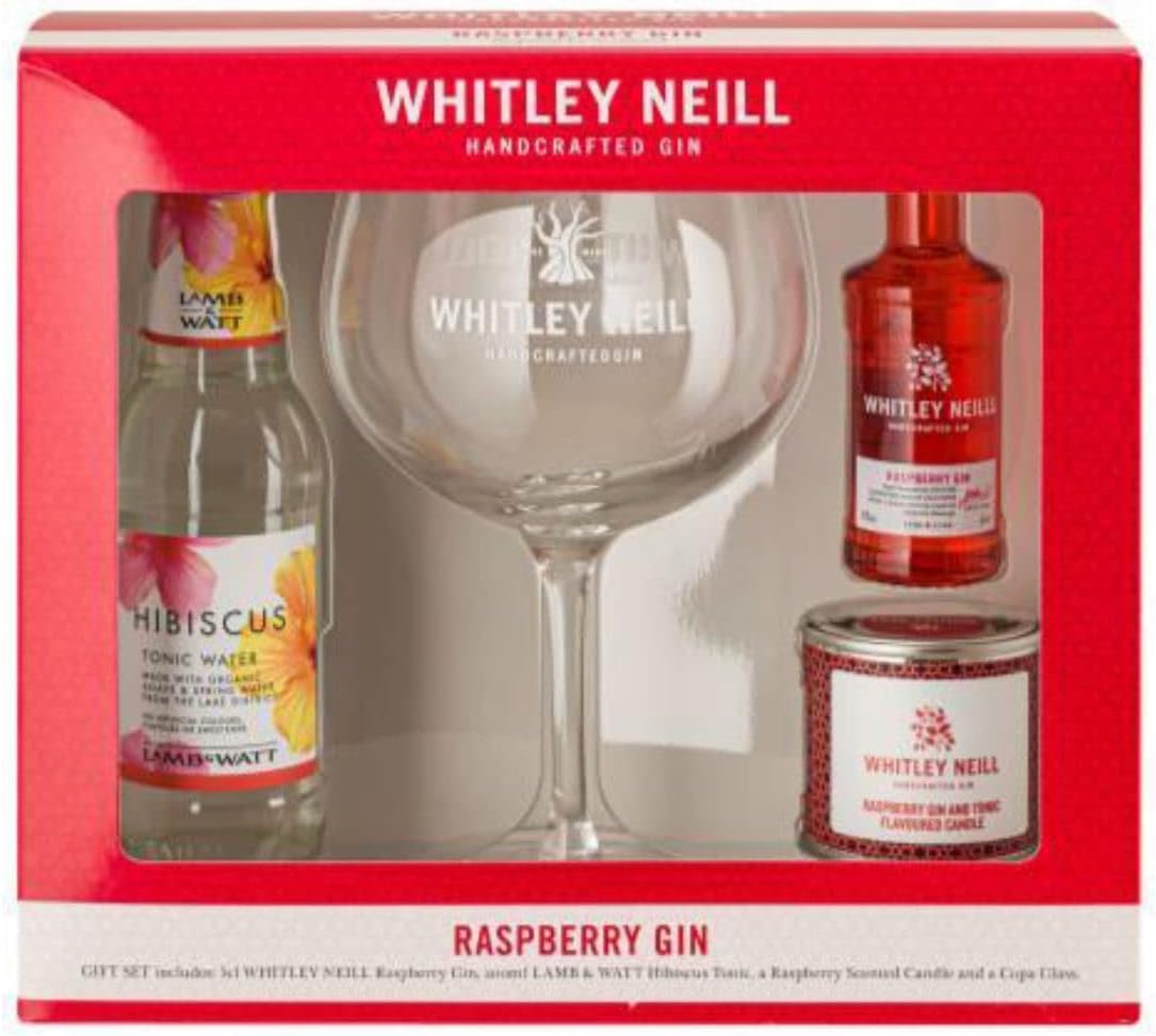 Whitley Neill Raspberry Gin Gift Pack, 5 cl