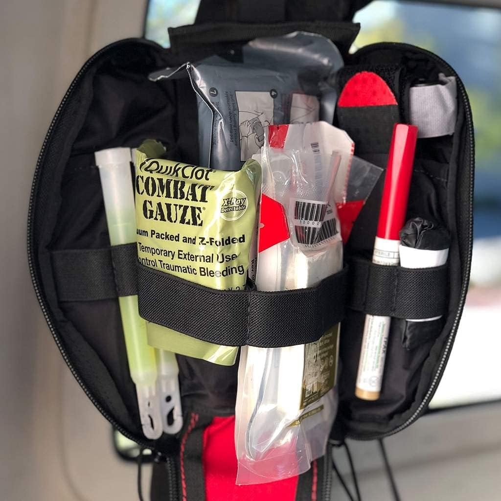 IFAK Kit Pouch MOLLE Back 1000d Cordura Nylon PALS Compatible Red Bartact