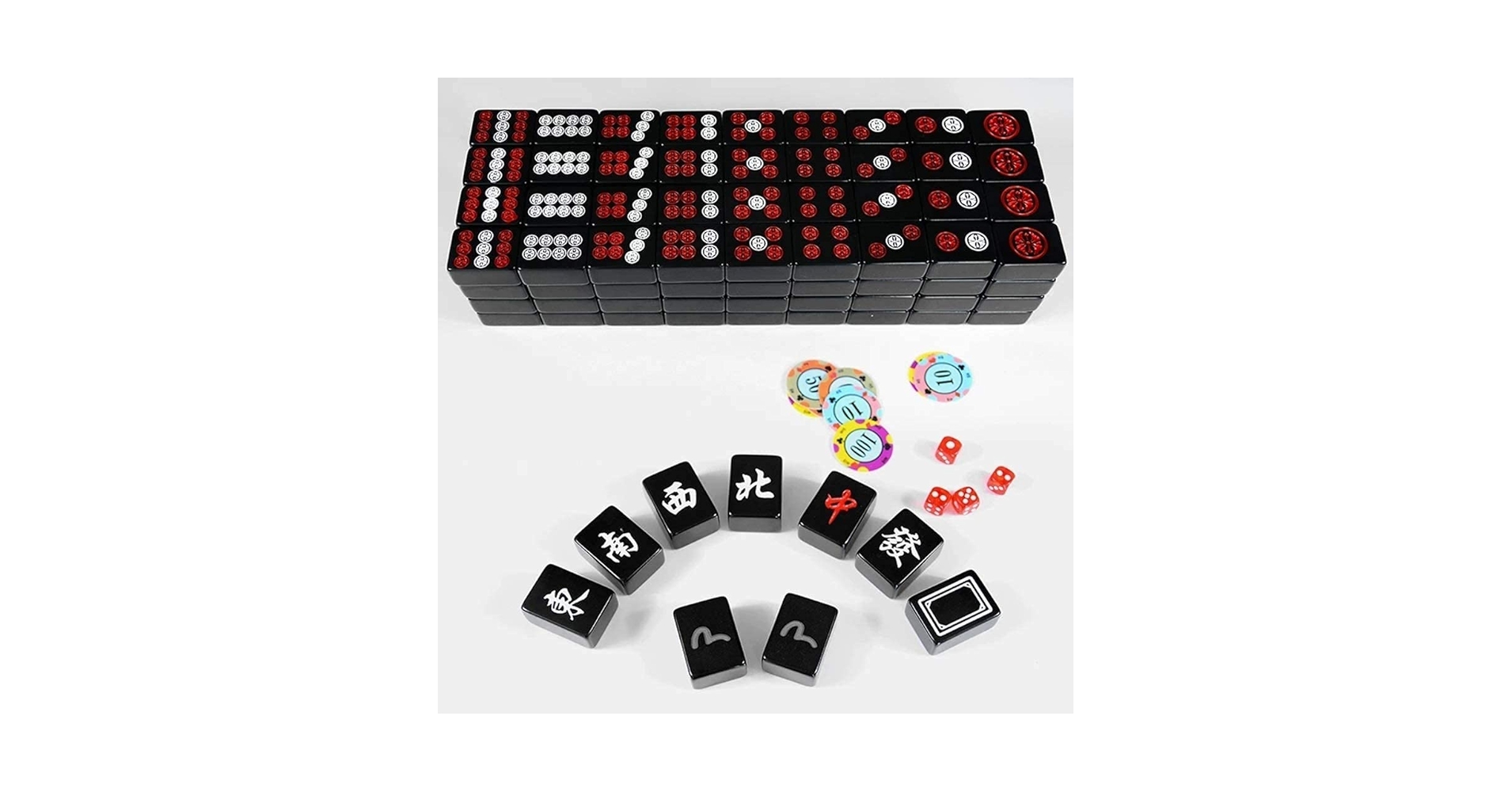 Amazon.co.jp: 麻雀 中国の麻雀牌ゲーム ボードゲーム 144 中国
