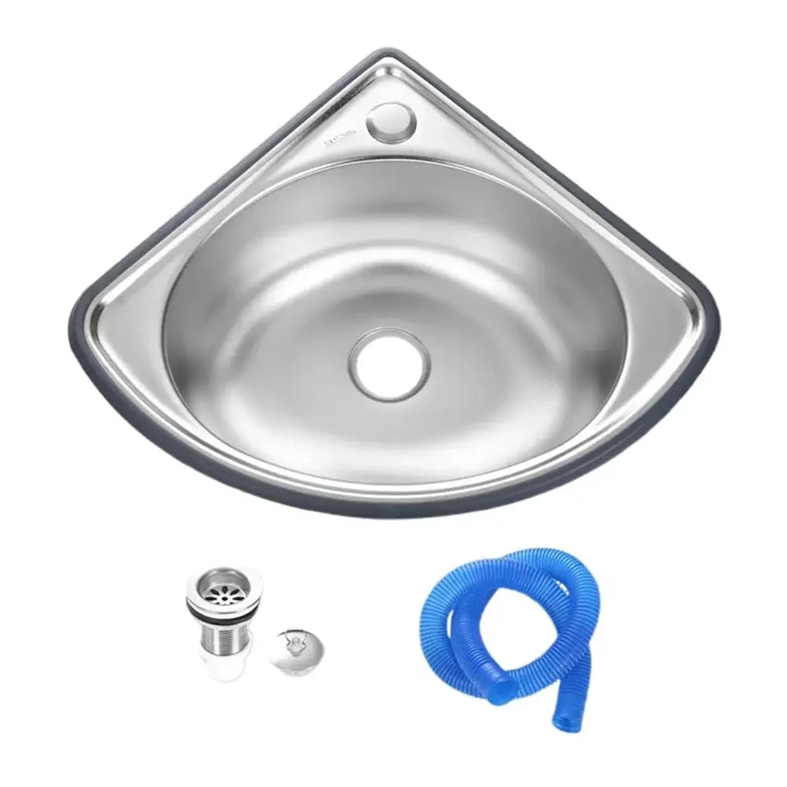 CSDASW Rv Kitchen Sink Steel Bathroom Sink Camping Steel Single Sink Bar Small Car for Campervan