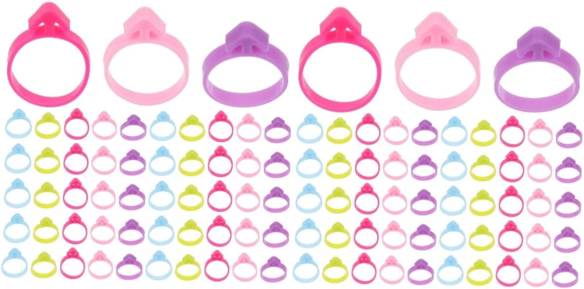 Mikinona 200pcs Plastic Icing Bag Ties Piping Bag Clips Reusable Sealing Rings for Baking Pastry Cupcake Decorating