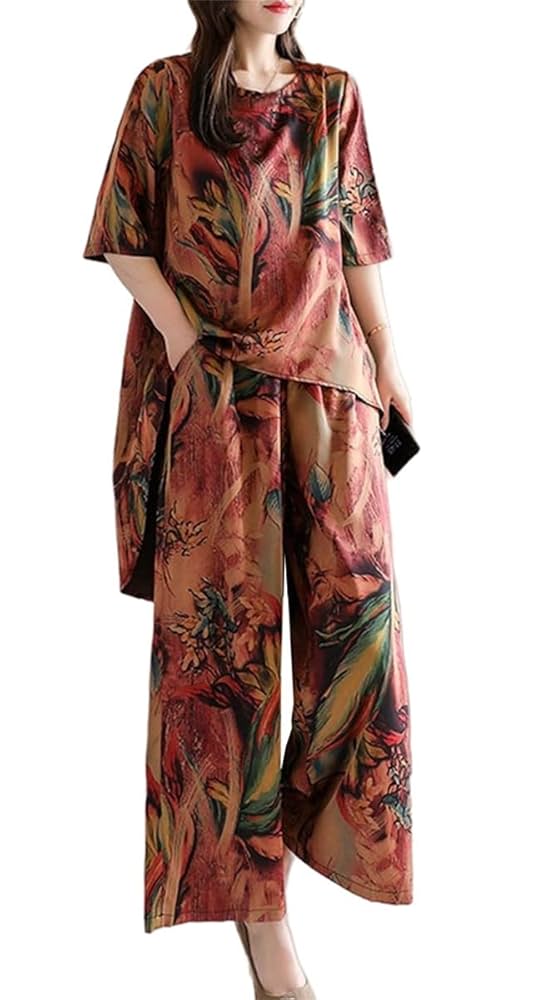 ＊新品未開封＊ダイナソー 柄 ロンT & ロングパンツ 上下セット Amazon.co.jp: セットアップ レディース 2点セット 上下セット