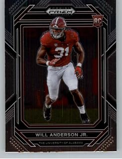 2023 Panini Prizm Draft Picks #162 Will Anderson Jr. Alabama Crimson Tide RC Rookie Card Official NCAA Football Card in Raw (NM or Better) Condition