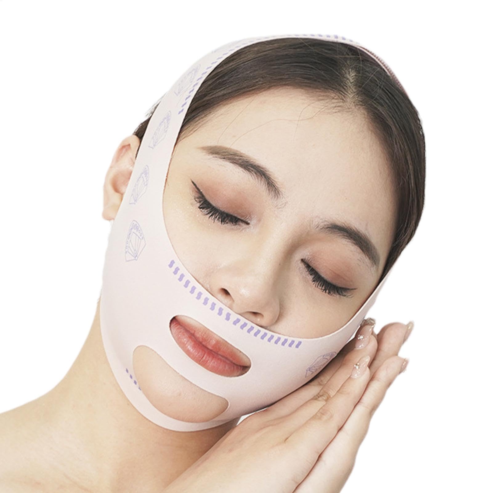 Face Lifting Strap, Adjustable Slimming Band, Comfortable V- Lift Belt, Seamless Skin-Friendly Face Lift Tape, Chin Reducer, Perfect For Tightening & Contouring